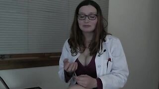 The doctor checked the man's cock and called it a unique specimen
