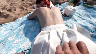 Beach kebabs and sex with a real couple