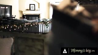 Rachael Cavalli, busty MILF, gets banged after catching stepson masturbating