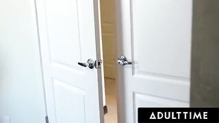 The voyeuristic MILF Alexis Fawx scissored the teen Carter Cruise