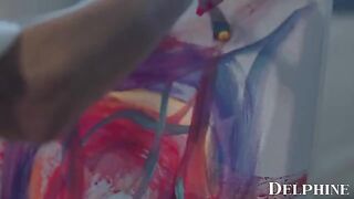 Art teacher Silvia Saige seduces her student with more than art