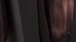 A hot girl took a bath and her neighbor peeped through the wall