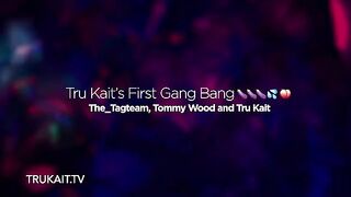 Tru Kait experiences her first gang bang, showcasing intense hardcore action