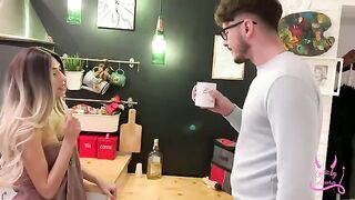 My boyfriend cheats on me with my ex in the kitchen, damn!