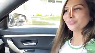 Petite teen Gianna Dior picked up and fucked by a fan with intense passion