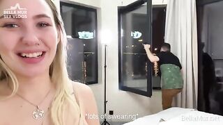 Behind the scenes of a porn shoot with real, unscripted action