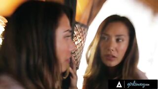 Eva Lovia has a passionate sex with her wife in a rented cabin