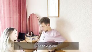 A hot guy met a sexy girl and fucked her before the party