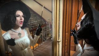 Lady Dimitrescu Cosplay gets her pussy pounded in Resident Evil Village