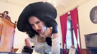 Lady Dimitrescu Cosplay gets her pussy pounded in Resident Evil Village