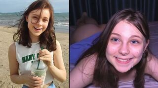 Beach sex with cute girl and multiple orgasms for him