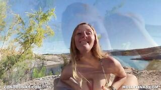Cute couple fucked on an epic hike with stunning views