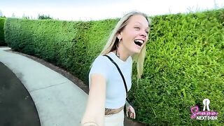 Petite chick SammmNextDoor gets lost in rough, passionate sex on date night