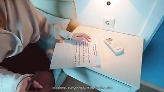 A stupid student read the lease and got fucked by a Russian babe