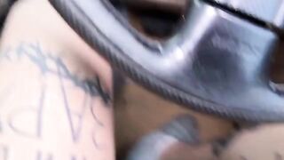 A young girl masturbates and has sex with her Uber driver in a steamy encounter