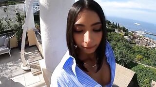 I have a surprise for you... The best double blowjob with fitness girl
