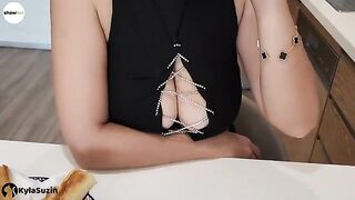 She is looking for excuses to get fucked as she is horny all the time