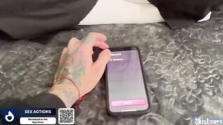 The App "Sex Actions" helped the cute girl to have sex
