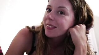 A girl reads erotic literature while getting fucked by a huge dick, showcasing Nadia Foxx’s wild side