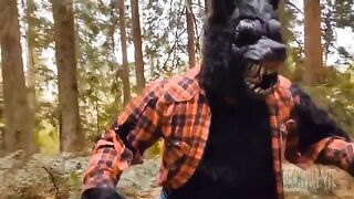Date turned into a werewolf, girl was creampied hard by BBC