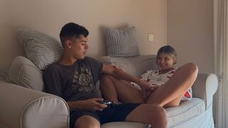 She doesn’t let me play video games until I fuck her