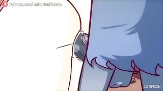 Cartoon girls on a thrilling treasure hunt for fun