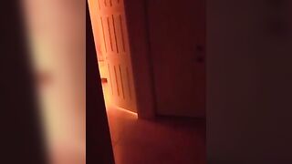 Redhead girl exhibitionist gets fucked by a voyeur neighbor