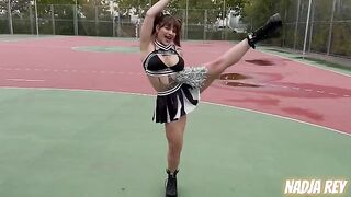 A street where you can get fucked by a cheerleader, ending with a cumshot