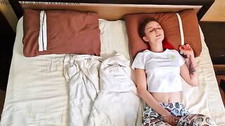 A wife let her husband cum before he went to work