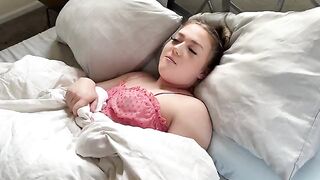 A tiny step daughter is getting fucked by her dad in a taboo role play