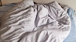 The husband cures a morning sleepiness with sex in pussy