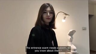Instead of studying, better idea with a hot classmate