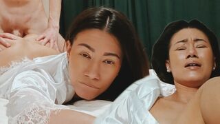 Hot Asian mom is tired and needs some intimate help to relax