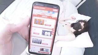 I caught my big tits Chinese girl masturbating and then I fucked her to make her squirt