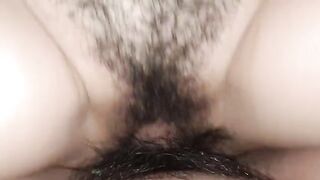 A woman has a creamy and wet pussy orgasm