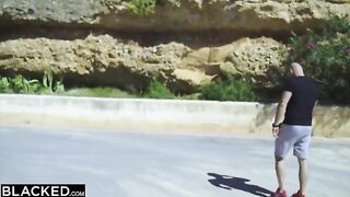 Blonde hottie Venera gets her cunt smashed by two BBCs