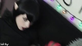 Mavis Dracula gets fucked by a hot vampire and swallows his cum