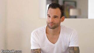 Hot Latina Eliza Ibarra dances with tattooed Frenchman, their passion igniting in the sheets