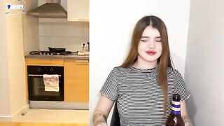 A man fucked his hot nimble neighbor in her wet hole with intensity