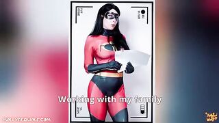 The Incredibles 2 Violet casting scene with oil