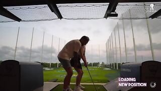 A sexy blonde gets her golf game going in the right direction with a hot date