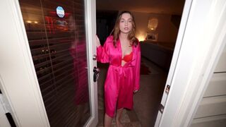 The neighbor's wife was left alone on Valentine's Day
