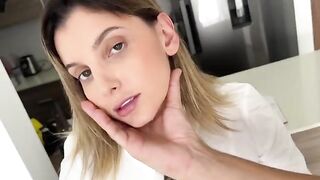 The hot step sister is wearing a uniform and gets fucked hard