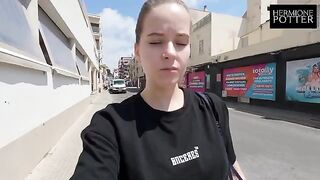 A guy fucked me in El Arenal, Mallorca, as chambermaid knocked the door
