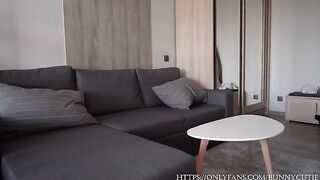 A guy fucks his steaming stepmom while his wife watches