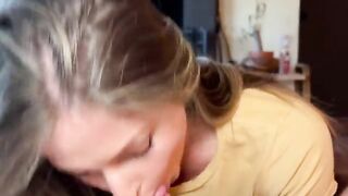 Guy filming his sex with a hot brunette, she’s not shy either