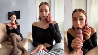 My boyfriend sent me to cheat! I told on the phone about intimate details