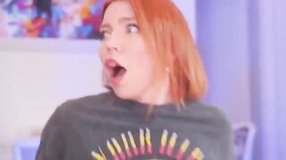 The diary of a nymphomaniac! God forgive me. A girl with a big ass and red hair