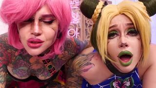 Cosplay anal adventures with Purple Bitch and Nerwen X
