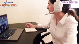 The girl can suck cock, but she won't cheat on her boyfriend